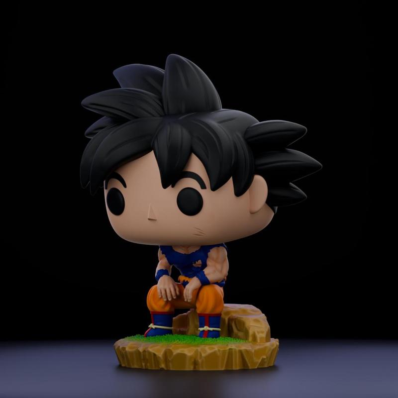 Dragon Ball Z Goku End POP fanart ~digital .stl files~.