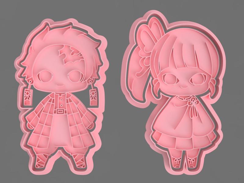 TANJIRO AND KANAO CUTTER FOR COOKIE AND FONDANT