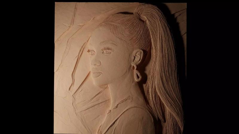 Ariana Grande CNC 3d Print High Relief Sand Casting