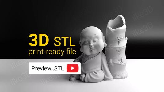 Buddha figurine of on table