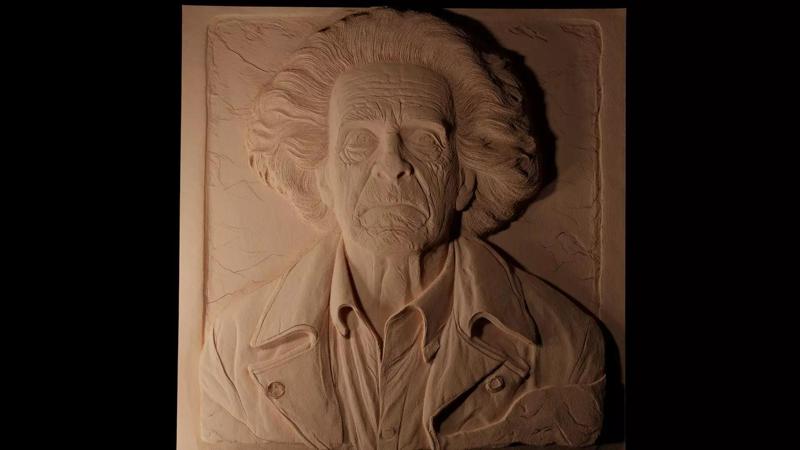 Brown Back to the Future CNC 3d Print High Relief Sand Casting