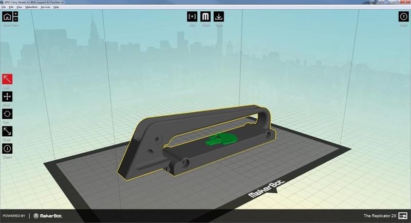 AR Carry Handle for Tacticoozie REV 2 Punisher Edition