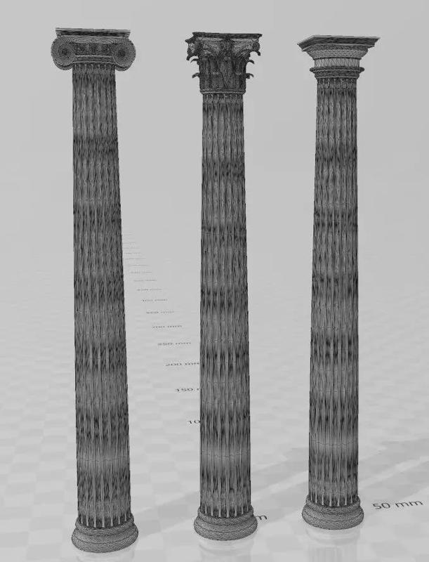 Basic Greek Columns 3d printing