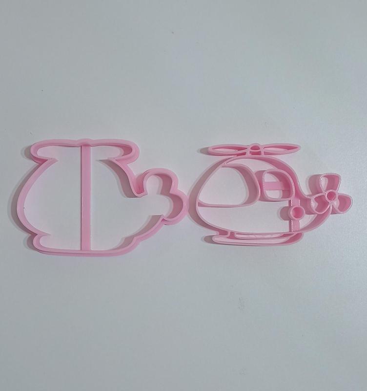 Cortante Helicoptero caricatura