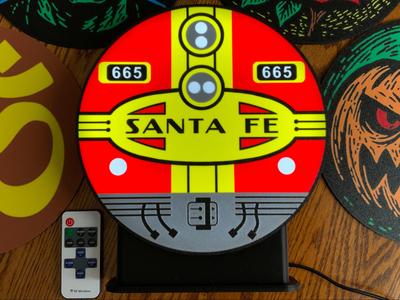 Santa Fe RR Warbonnet 240mm Lightbox Lens