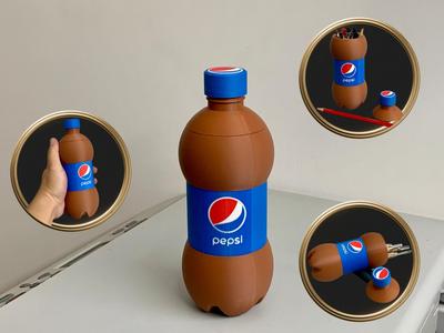 Pepsi Pen Holder, Stationery Box, Tool Organizer — No AMS Required