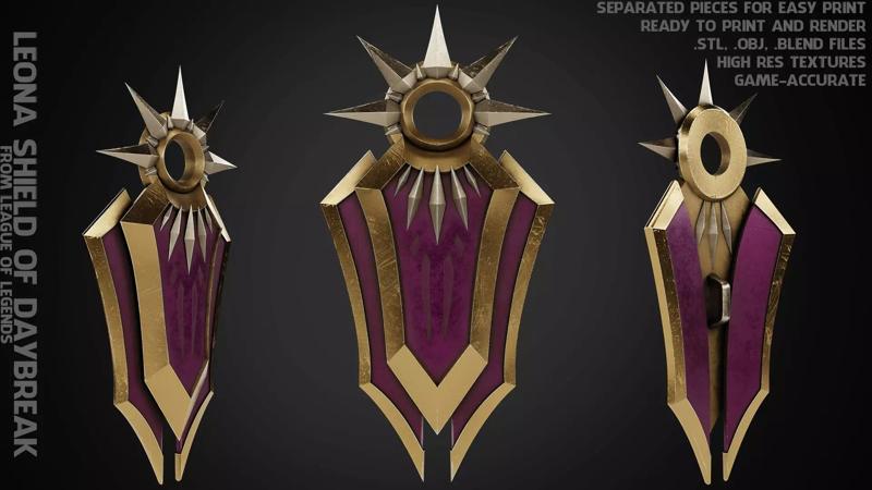 League of Legends Leona Shield of Daybreak for Cosplay