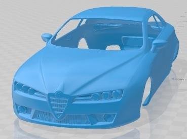 Alfa Romeo Brera 2011 Printable Body Car
