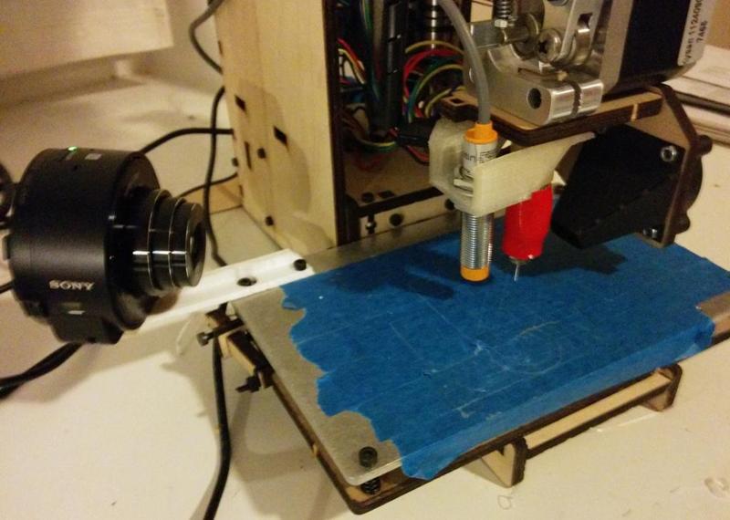 PrintrBot Simple 2014 bed camera mount (Sony QX10)