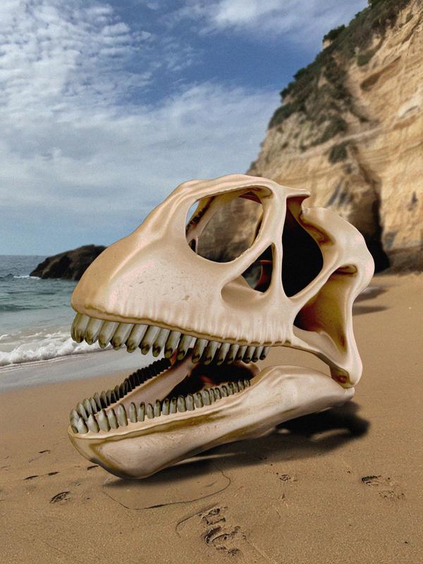 Mamenchisaurus 3D skull