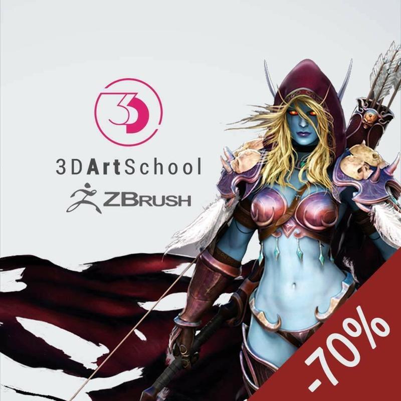 DOWNLOAD EN Learn Zbrush 16 Courses 516 Classes Hard surface Anatomy Superheroes Female Colossus Batman Hulk Sylvanas