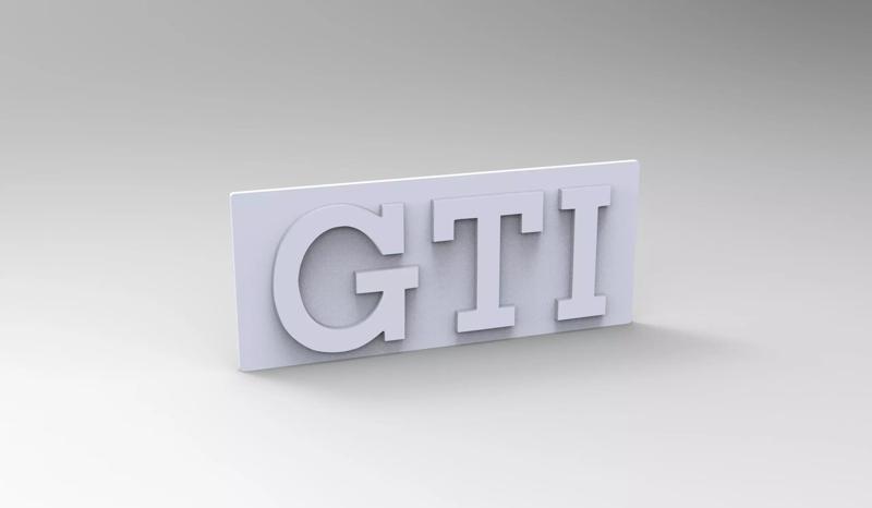 Golf GTI monogramme grille