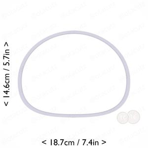 Mochi Cookie Cutter 7in / 17.8cm