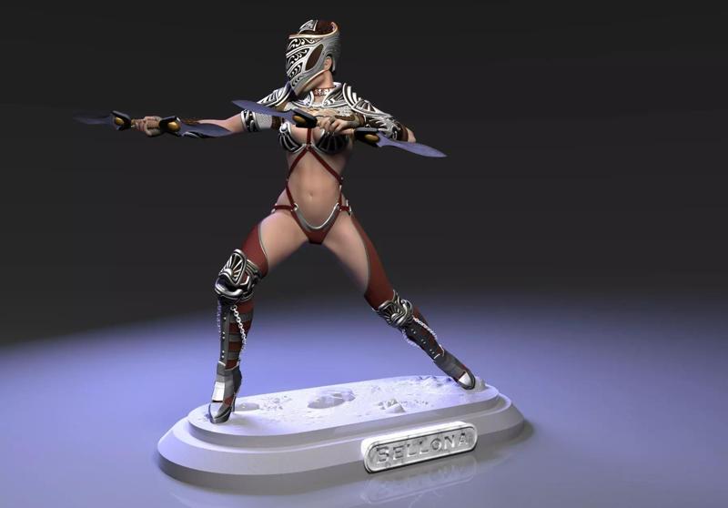Bellona attack pose