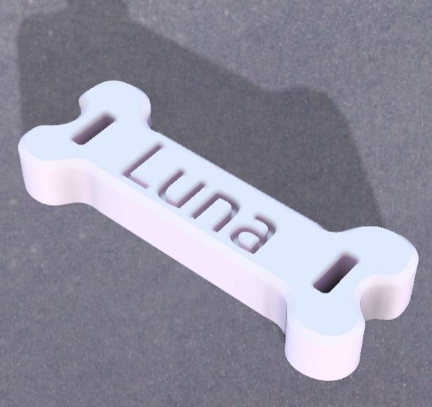 Small Dog - TAG - Customizable Nametag