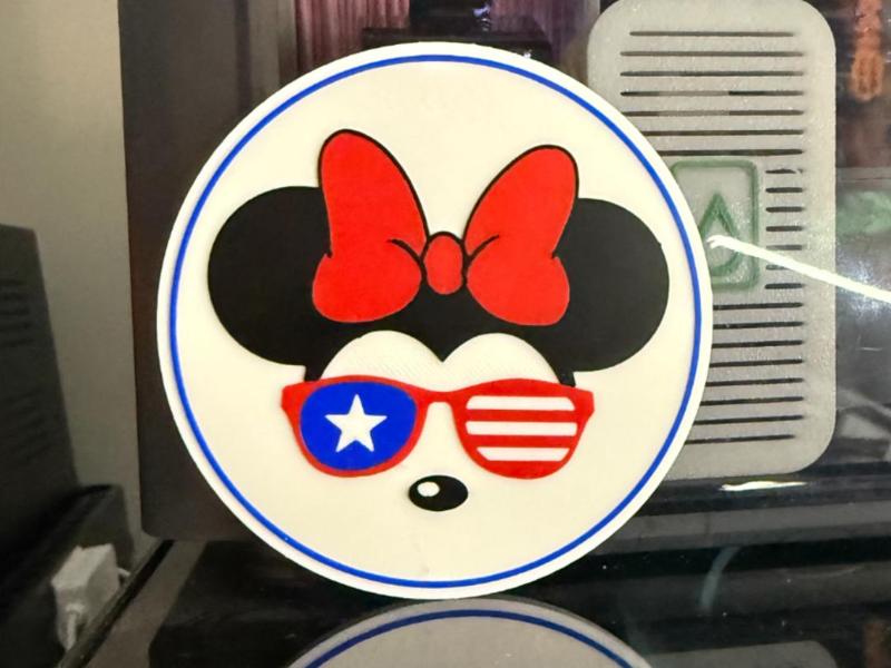 MINNIE MOUSE USA COASTER