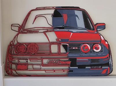BMW E30 Hueforge