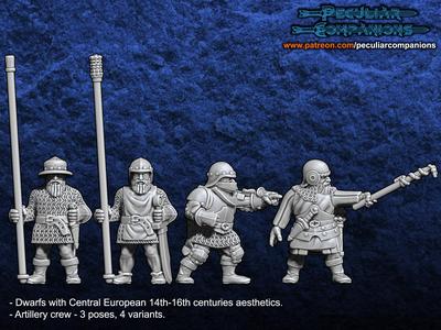 Breton Dwarfs - Artillery crew