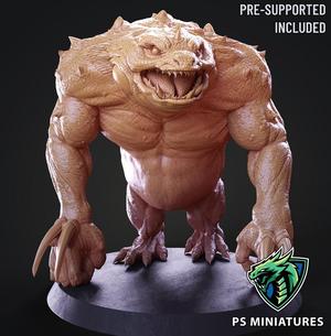 Blue Slaad Lizardman - Pose 1