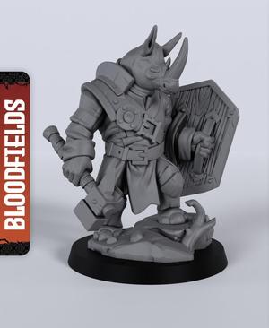 Faru (Wererhino) - With Free Dragon  - 5e DnD Inspired for RPG and Wargamers