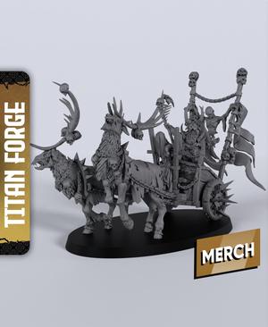 Warmage with Chariot - With Free Dragon  - 5e DnD Inspired for RPG and Wargamers