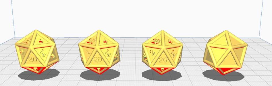 Paintable D20's