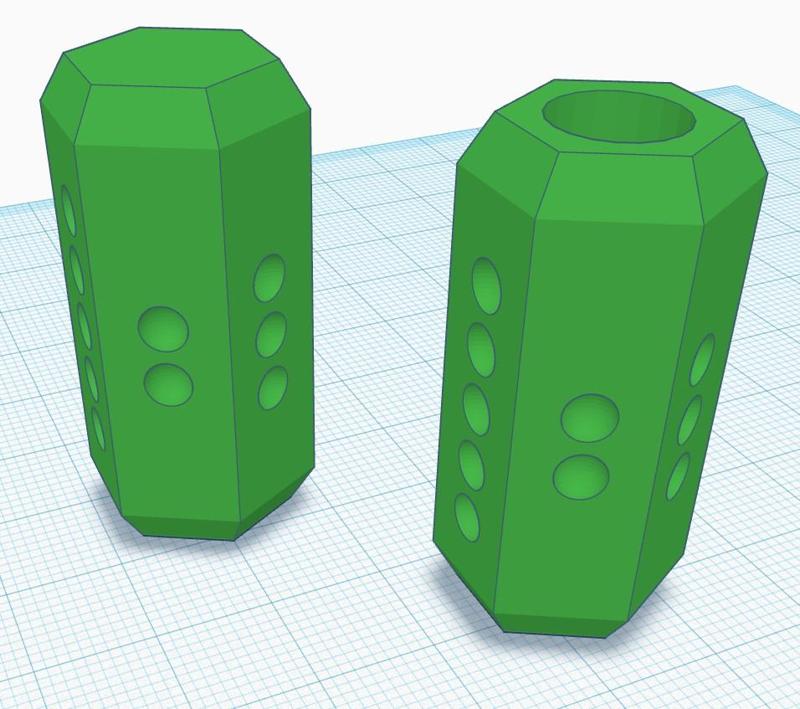 cylindrical dice