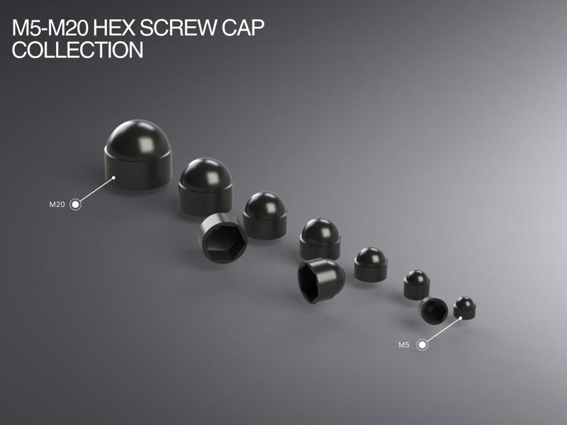 M5-M20 Hex Screw Cap Collection