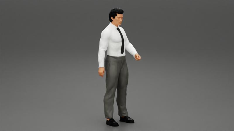 Business man without jacket