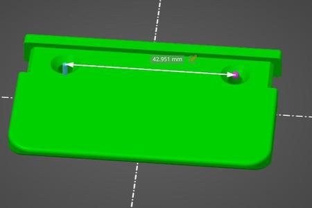 Balcony Door Handle - 43 mm