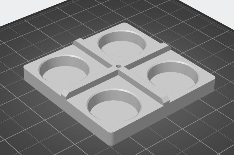 Jiffy Pot holder with pole mounted grow light spot