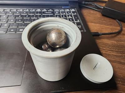 filament spool core weight container