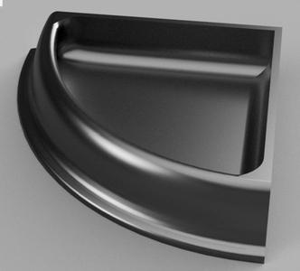 Steady Unflip Bowl Quarter 17x17cm 5.43dl