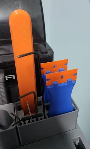 Bulk bambu scraper and allen key Gridfinity