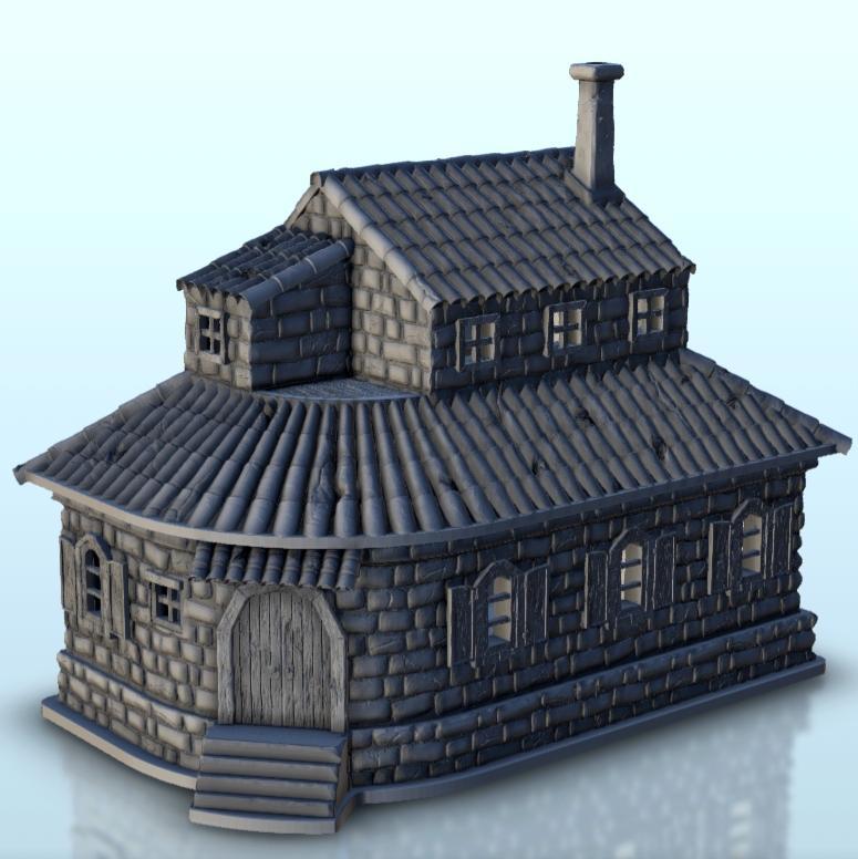 Corner house 24 - Architecture Urban Scenery Modern WWII Napoleonic War of the Rose