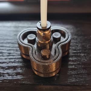 Magnetic PTFE tube mount for drybox