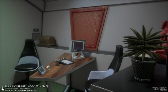 Crew Quarters desk- Star Trek