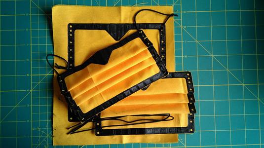 3D printing a social mask on cloth