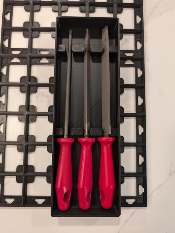 Gridfinity 3pc Husky Multi-Purpose File Set Bin