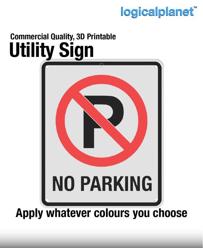 (P) | NO PARKING Sign