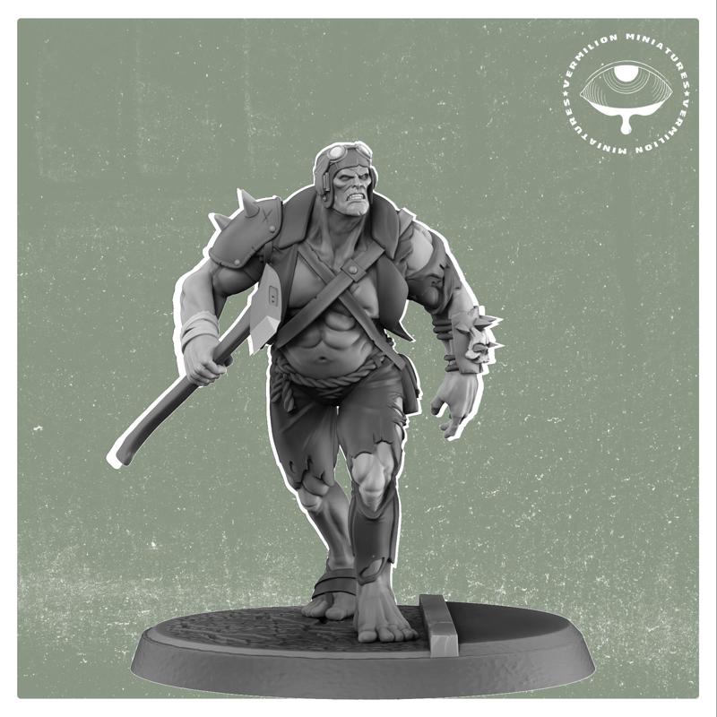 Atomic mutant with axe