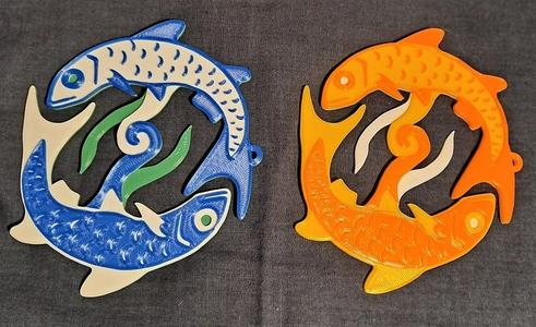 Leaping Fish Medallion with Loop