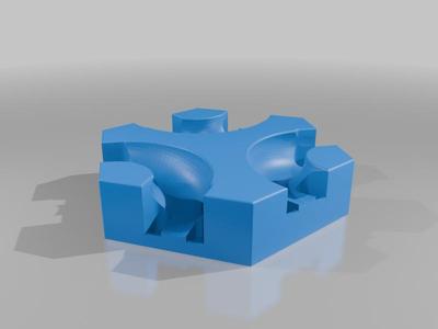 Gravitrax compatible Triplecorner with gradient difference 5mm (Fusion file included)