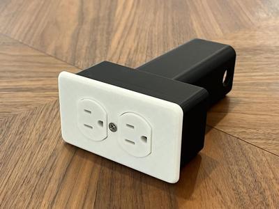 Funny Fake Electrical Outlet Tow Hitch Cover