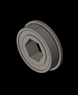 Vexpro - .5in hex bearing flanged - 217-3875.SLDPRT