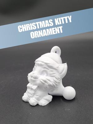 Christmas Kitty - Christmas Ornament