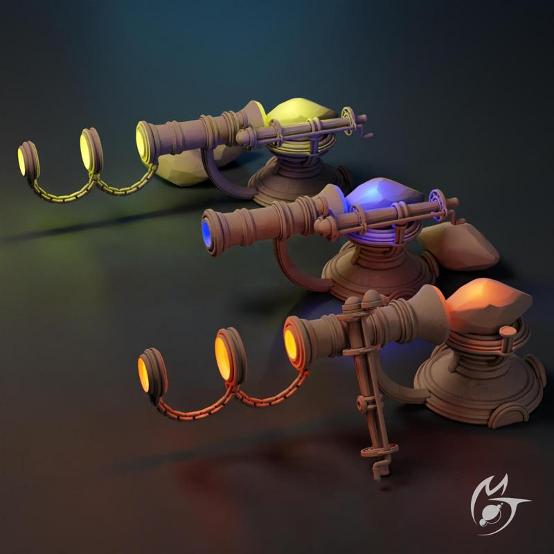 Crystal Accelerator Cannons