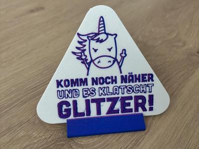 Funny sign in English and German