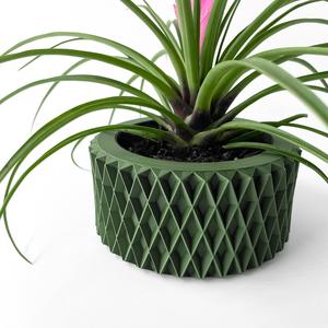 The Sarv Planter Pot with Drainage Tray & Stand Included | Modern and Unique Home Decor