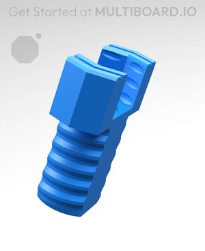 18 mm Mid Thread, Push-Fit Head, Small Thread Hole, T-Bolt